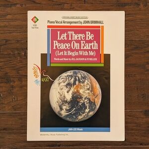 'Let There Be Peace On Earth' Piano/Vocal Sheet Music